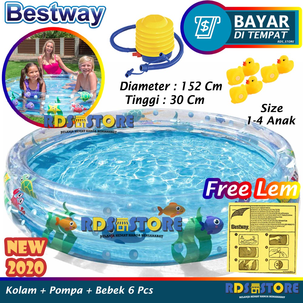 Jual Bestway 51004 Kolam Renang Anak Mandi Bola Deep Dive Pool 152 X 30 ...