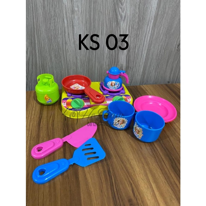 MAINAN ANAK PEREMPUAN MASAK MASAKAN SET KS03 / MAINAN KITCHEN SET MURA
