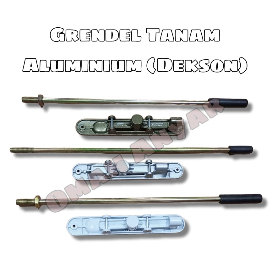 Grendel Tanam Pintu Aluminium Alumunium Flush Bolt Dekson FB508