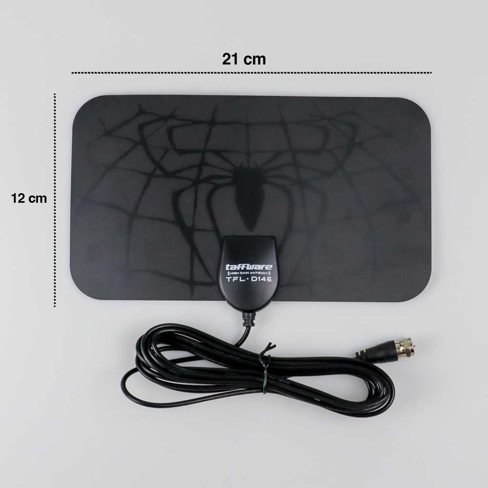 Antena TV Digital DVB-T2 25dB Spider Pattern Signal Booster - TFL-D139 - Black