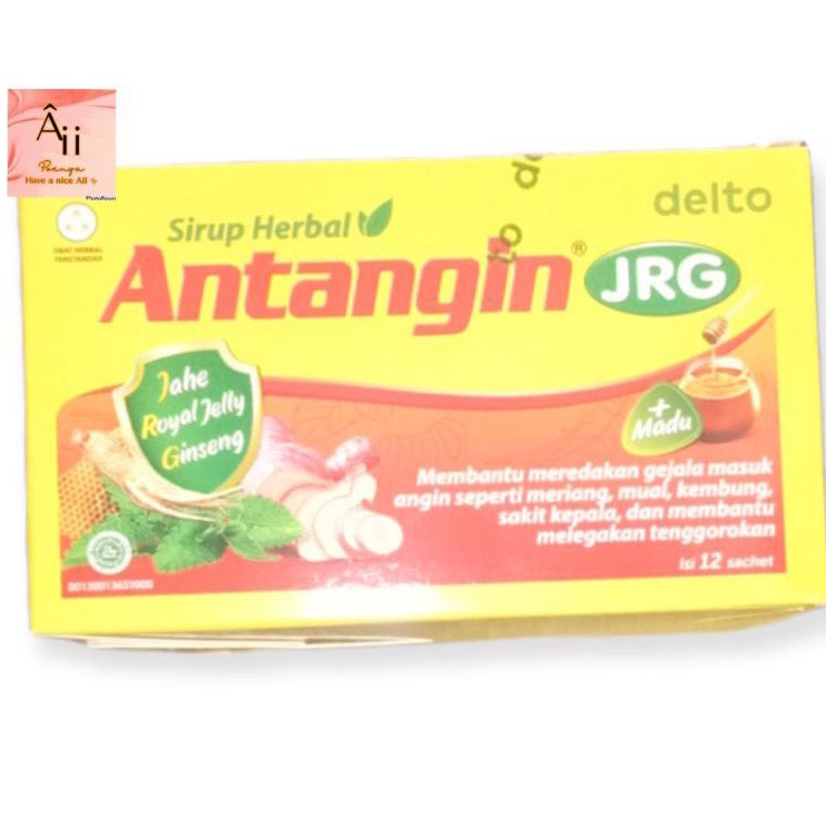 

1pak sirup herbal Antangin jrg isi 12sachet jahe royal jelly gingseng