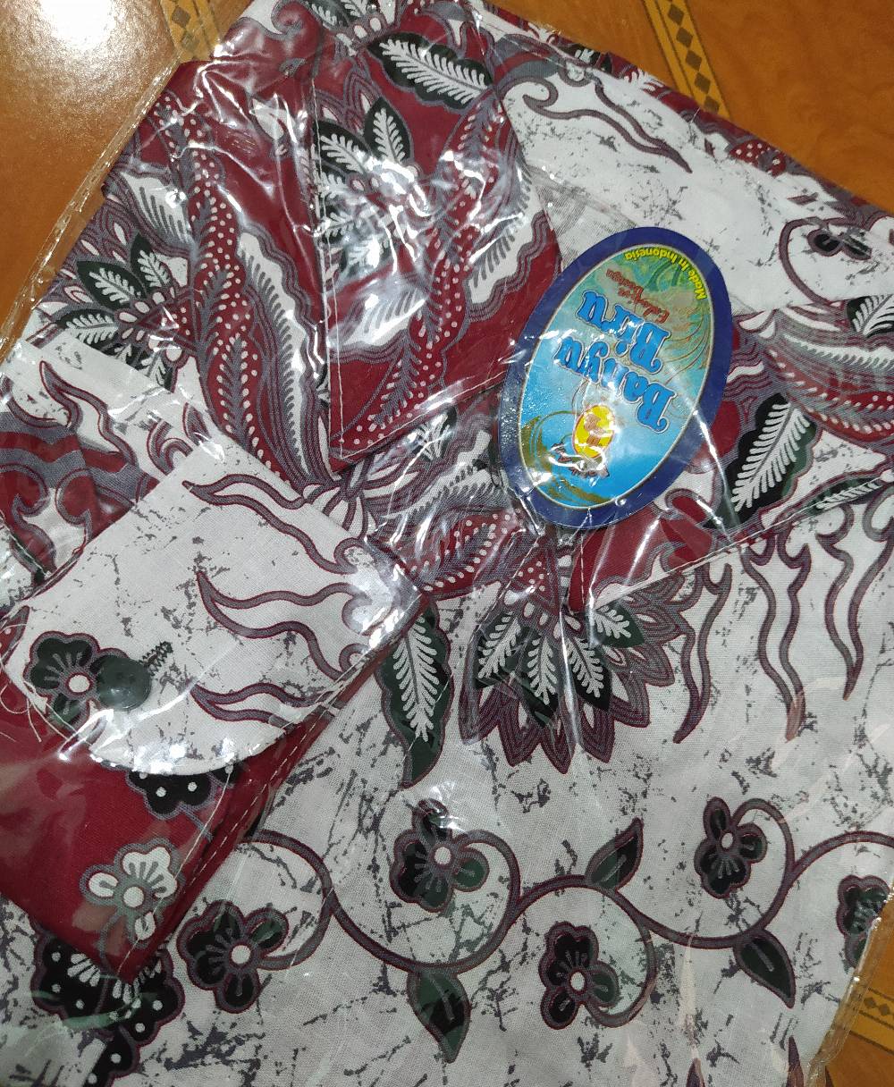Batik Saribit Couple Pasangan Kemeja Batik Dan Tunik Batik