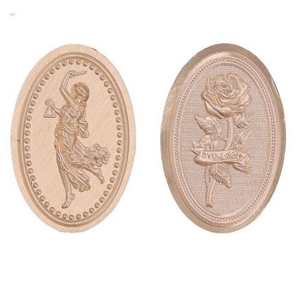 Oval Wax Seal Stamp - Stempel Sealing Lilin Bentuk Oval