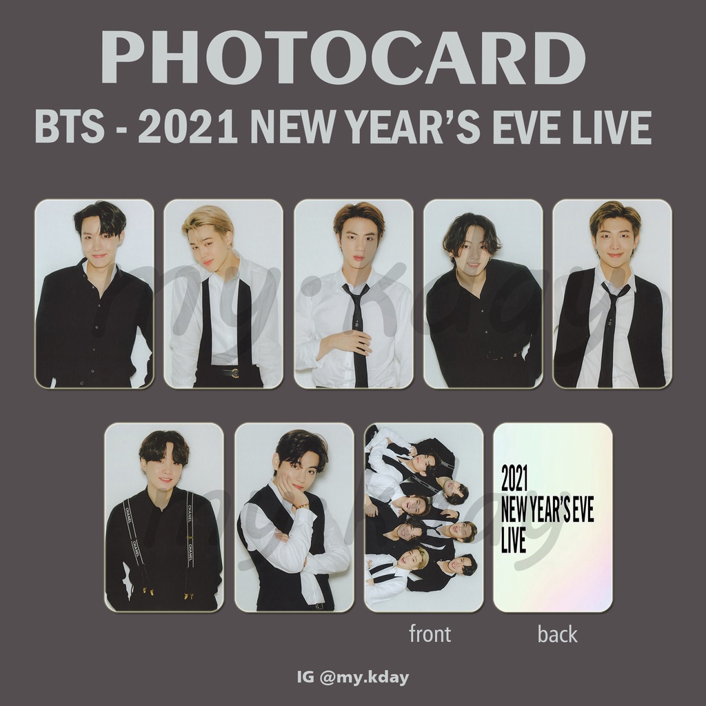 PC-0778, Unofficial Photocard BTS 2021 New Year Eve's Live NYEL 2 sisi