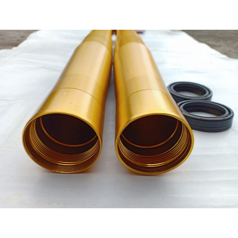 Tabung atas USD up side down depan Honda CRF 150 asli original.