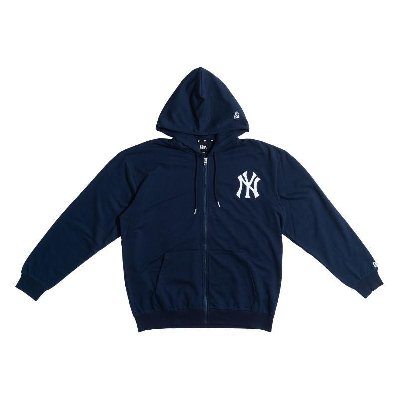 Zip Hoodie New Era Cap New York Yankees Logo Navy Original