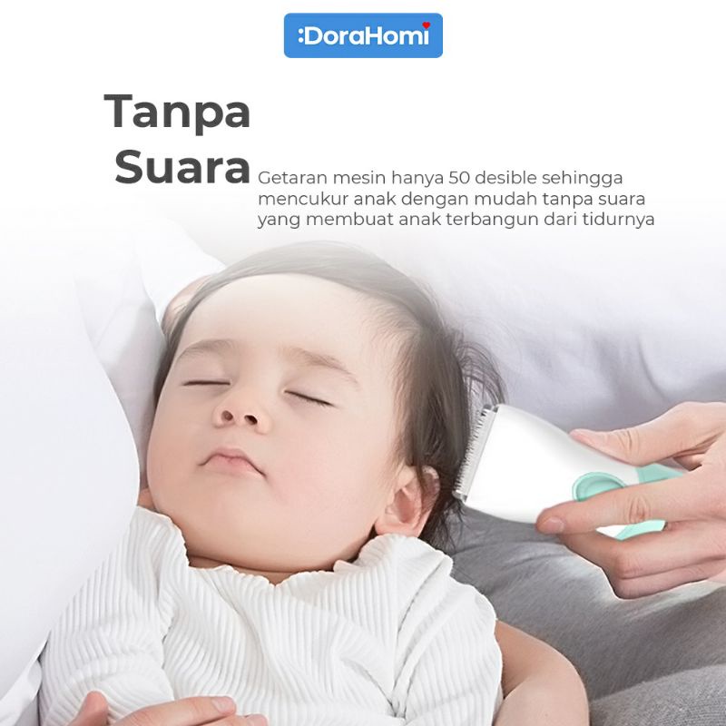 alat cukur rambut bayi anak kecil 0-12 tahun elektronik clipper silent anti air waterproof IPX7