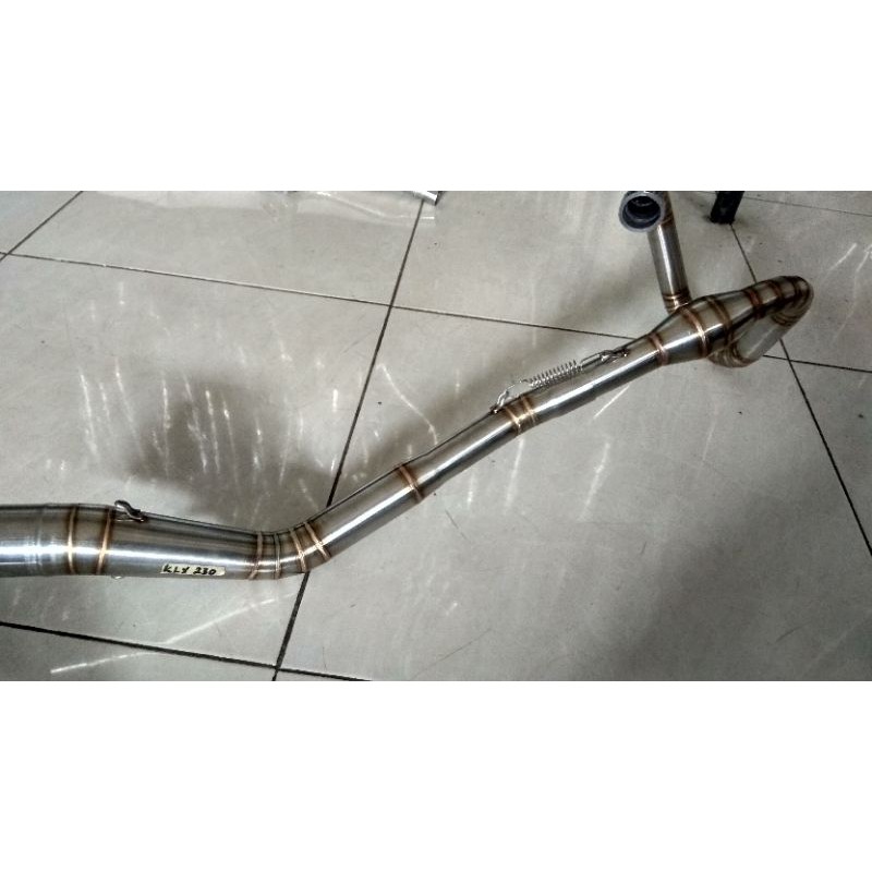 leher knalpot klx 230 cc