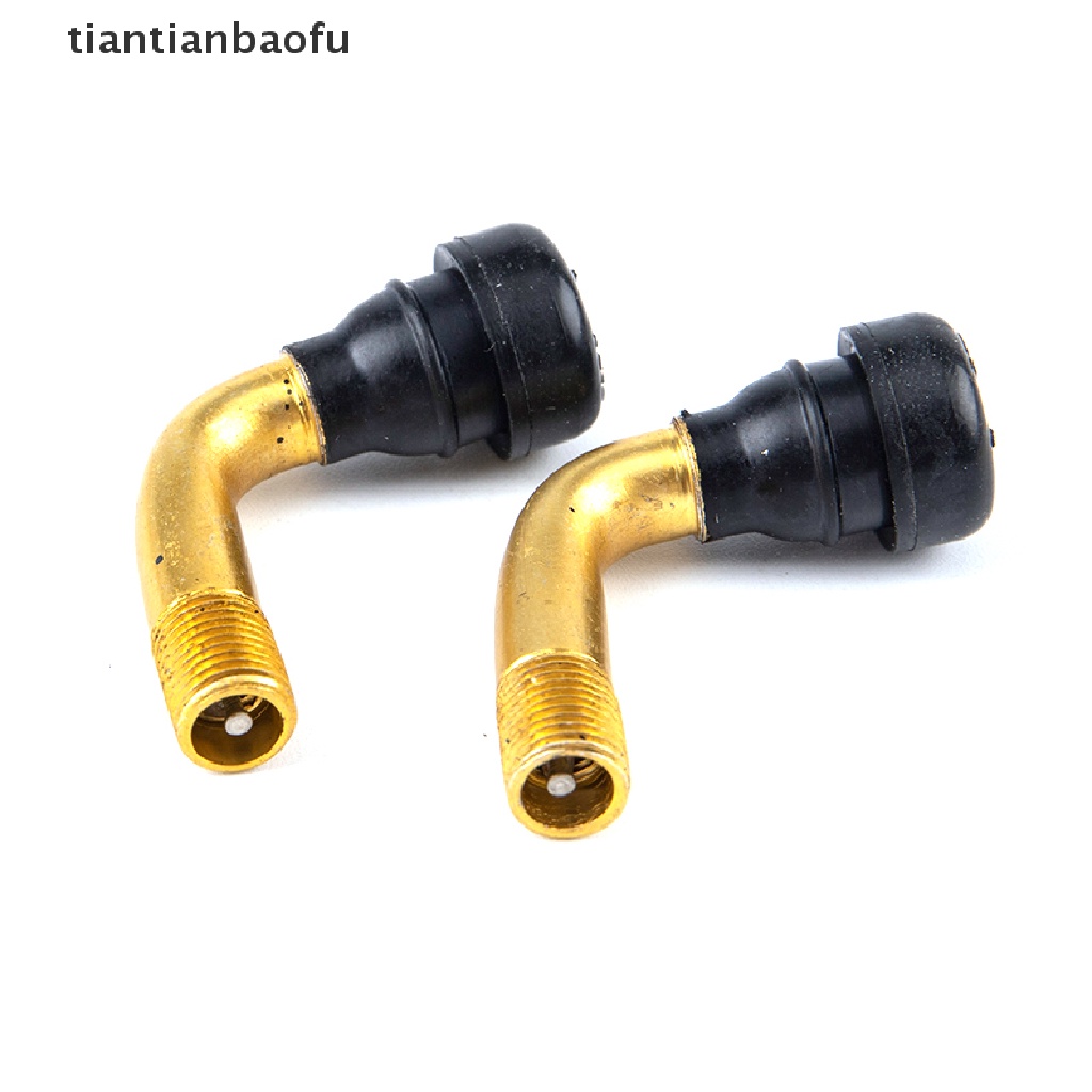 [tiantianbaofu] 4Pcs Rubber Angle Valve For Tubeless Tires Nipple For Tubeless Disc Wheel Nipple Boutique