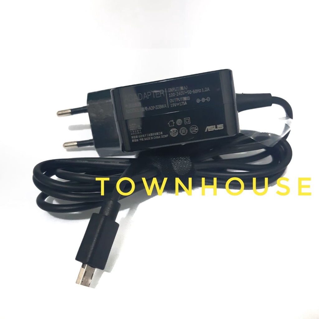 Adaptor Charger Laptop Asus E202SA E202S E202 19V 1.75A Usb