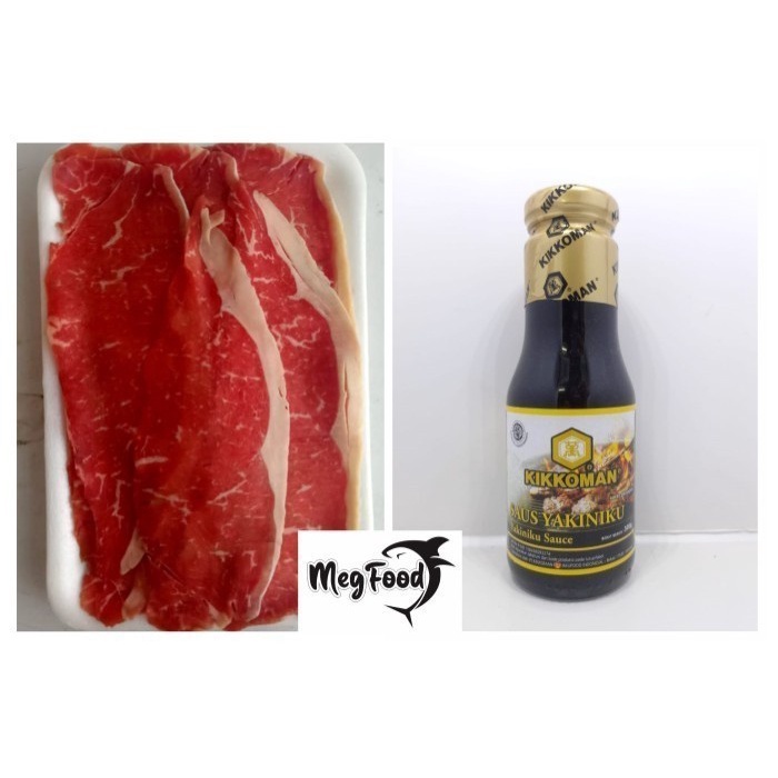 

Wagyu Sirloin Slice + Kikkoman Yakiniku 300 gr