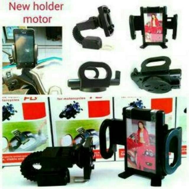 Holder motor spion / pegangan Hp di motor / universal mount holder