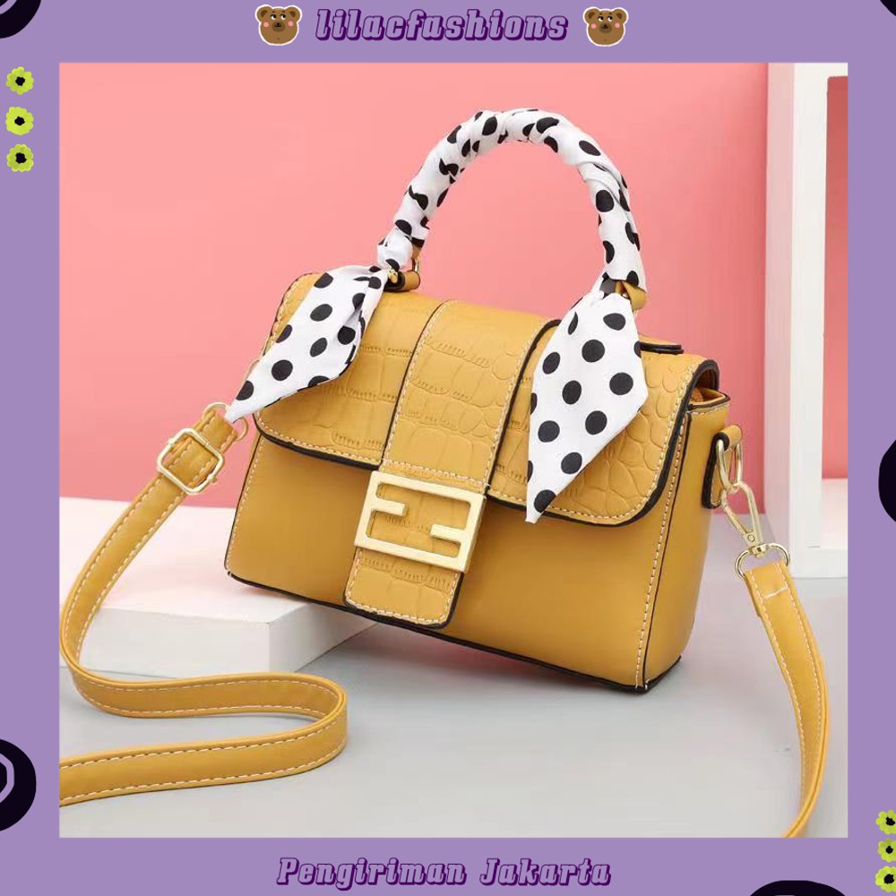 LILACFASHIONS Z20417 TAS SELEMPANG SYAL FASHION IMPORT 0417