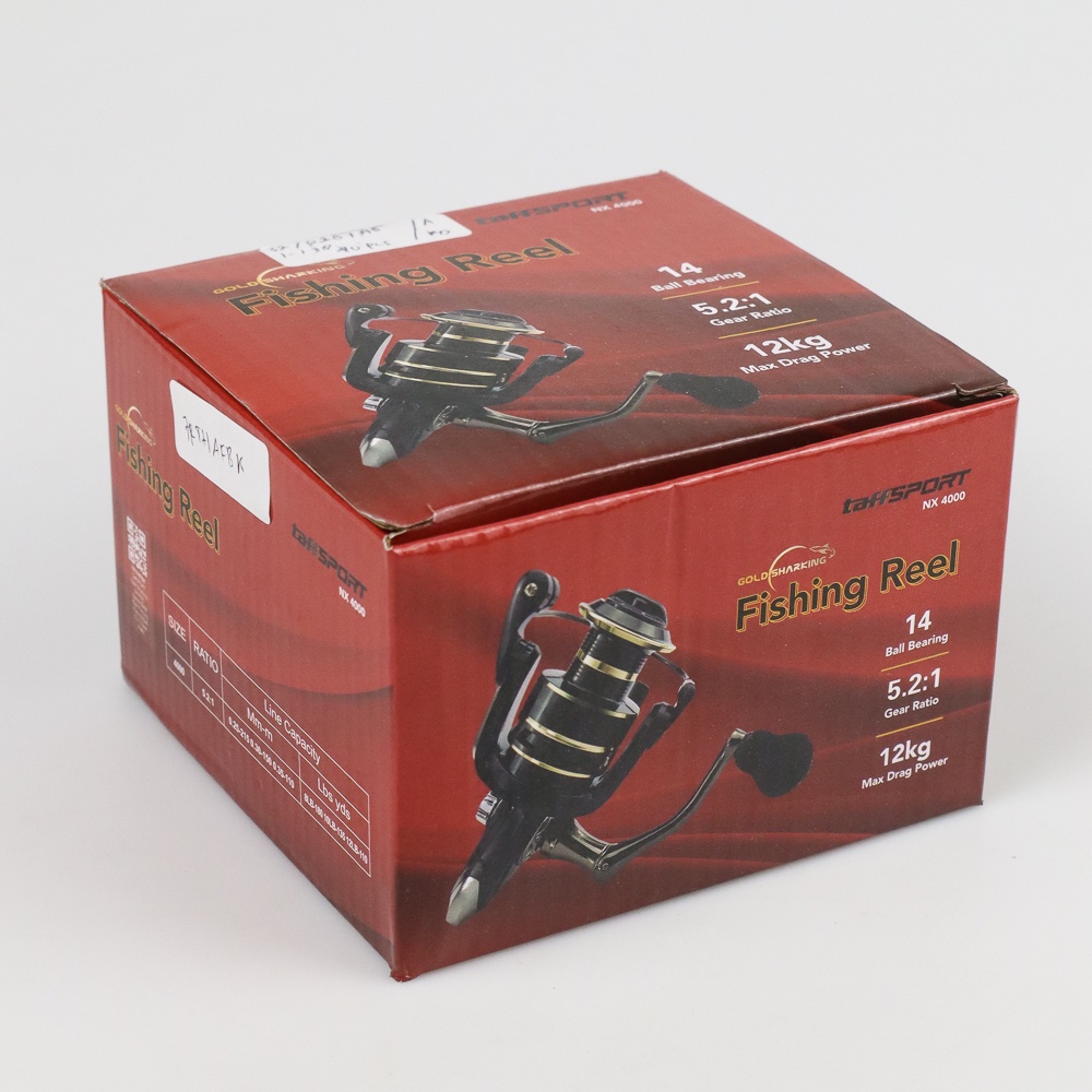 Gold Sharking NX4000 Series Metal Reel Pancing Spinning Fishing Reel 5.2:1 Gear Ratio - Black reel pancing