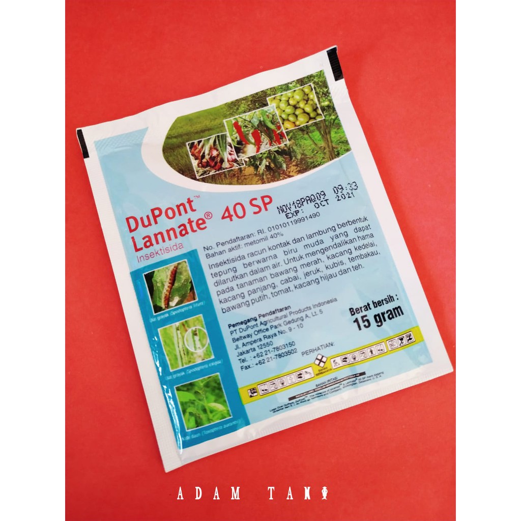 INSEKTISIDA PEMBASMI ULAT DAN BELALANG LANNATE 15GR 40SP