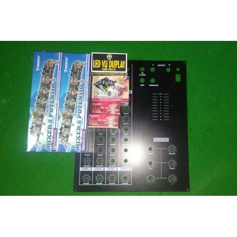 Paket Panel Mixer 4 chanel dan Komponen