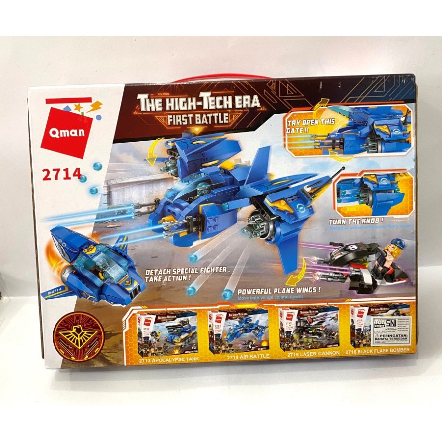 Bricks Lego Block Qman High Tech Era First Battle Air Battle 2714