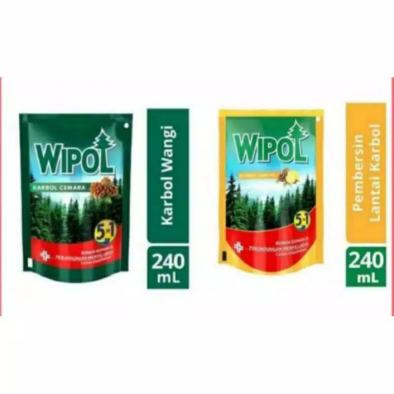 Wipol Karbol 240ml / wipol Refill 240 ml / wipol isi ulang / wipol refil