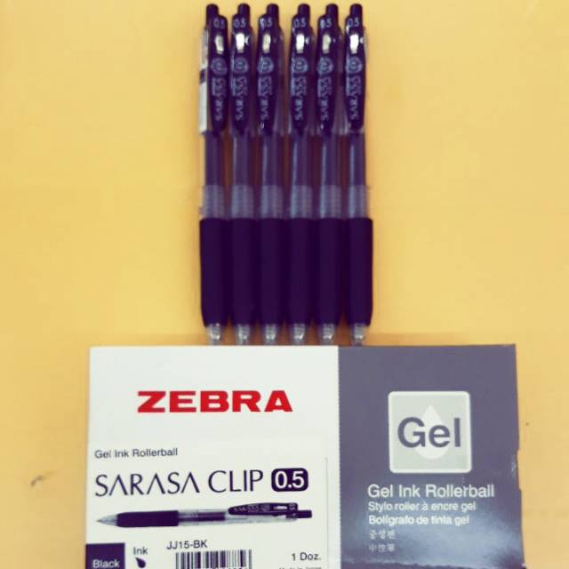 

Pena Zebra Sarasa Clip 0.5mm Hitam @12
