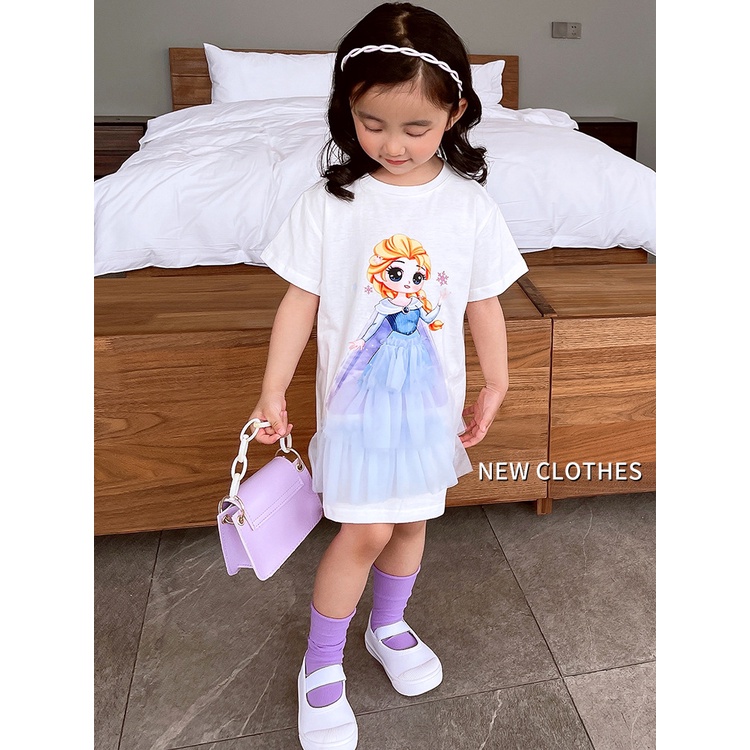 HappyOliver PRINCESS DRESS EBV Baju Dress Anak Perempuan Import/Dress Bayi Perempuan/Gaun Bayi Perempuan/Dress Pesta/Dress Bayi