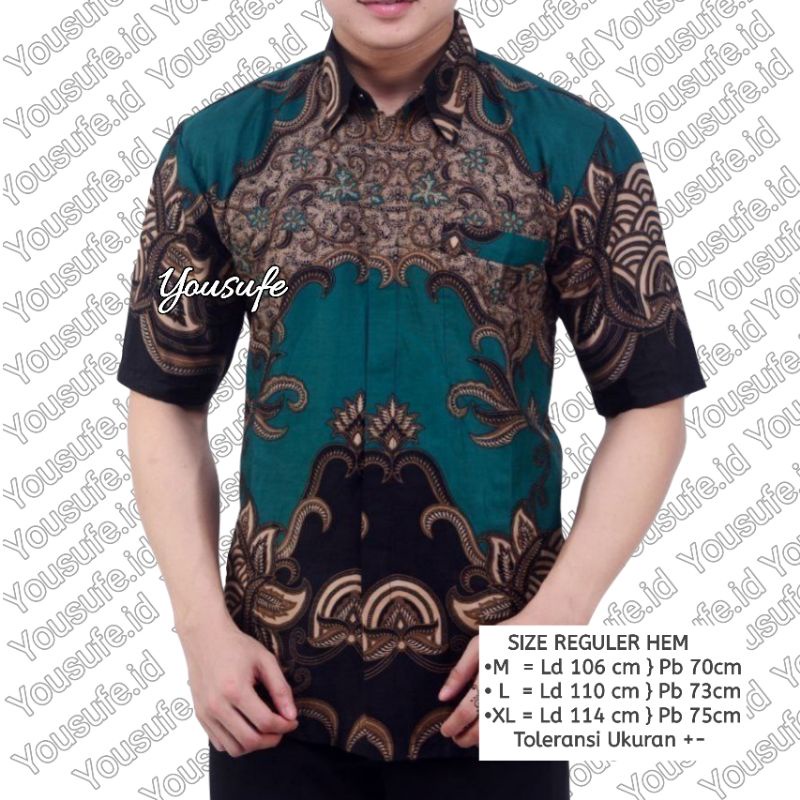 Batik Pria Lengan Pendek Hijau Terbaru Nyaman Halus Tidak Menerawang Bisa Seragam Kerja Hajatan Kantor Terbaru Laris Berkah Indonesia Jaya Shopee Cod kode HAZ01