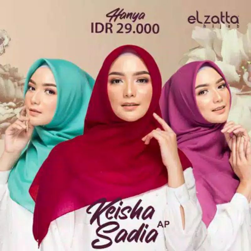 KERUDUNG POLOS ELZATTA KEISHA SHAMORA / ORI ELZATTA