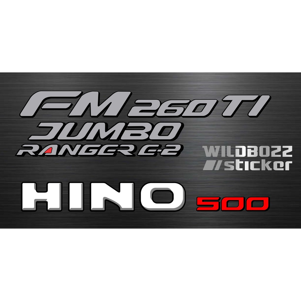 sticker hino 500 seri FM 260 TI