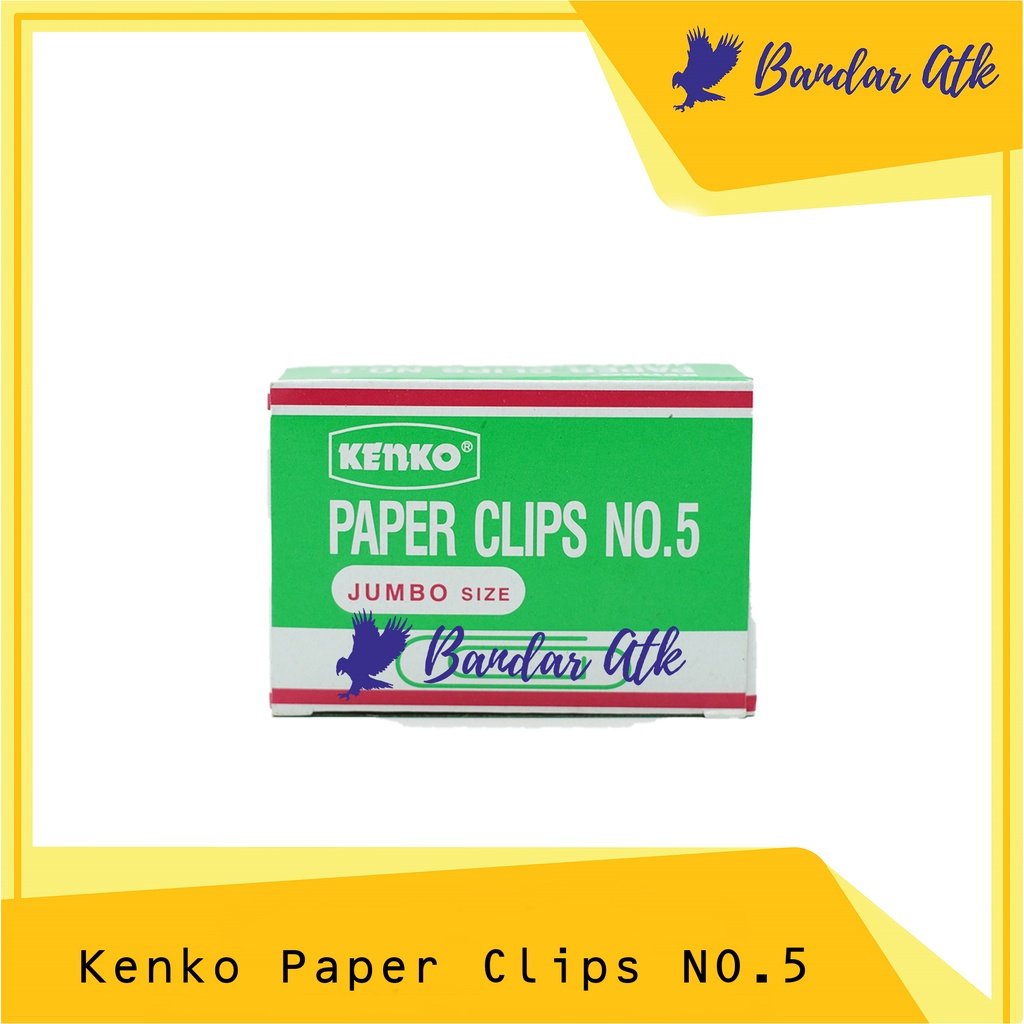 

Paper Clip NO 5 Jumbo KENKO Penjepit Kertas [1 PACK]