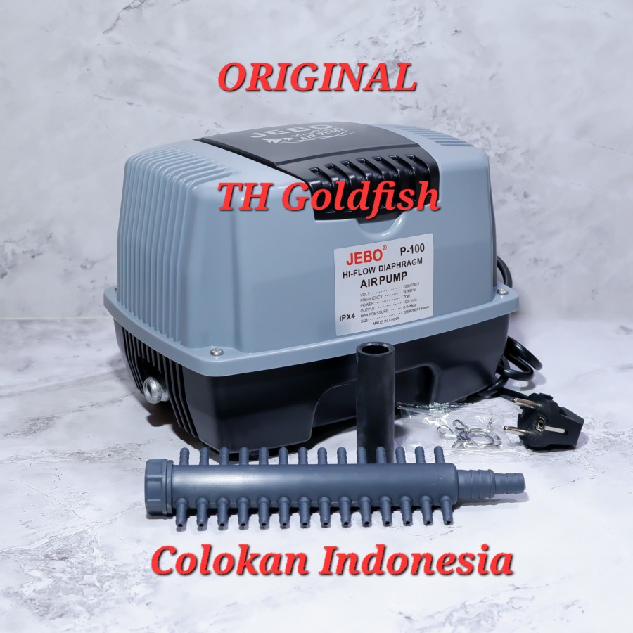Jebo P100 Pompa Udara Aerator Aquarium Kolam Air Pump