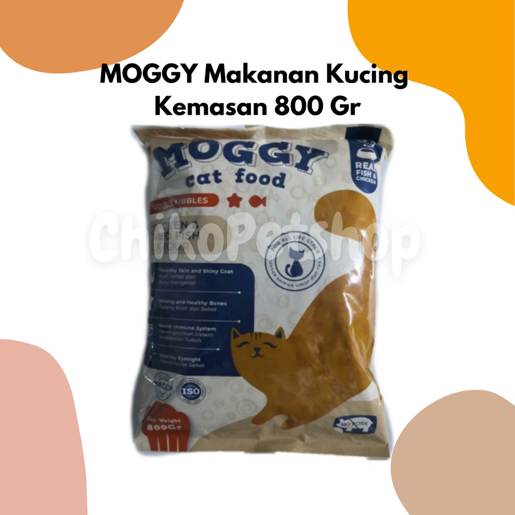 Moggy Cat Food - 800 Gram makanan kucing