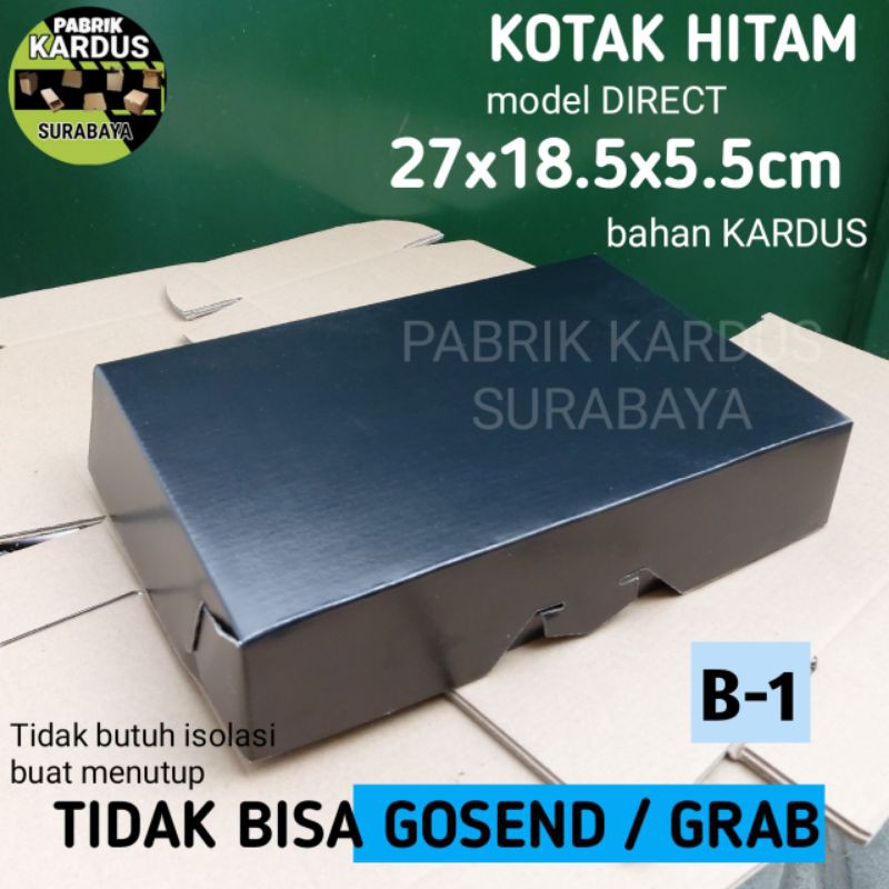 

ISI 10 KARDUS HAMPERS HITAM B-1 CORRUGATED KOTAK KADO BOX BAJU HIJAB DUS KAOS