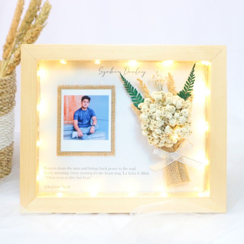 Rustic Frame LED | Gift Frame | Kado Bingkai Lampu Aesthetic