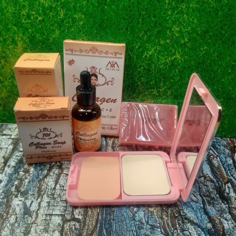 PAKET COLLAGEN 701 ( SERUM,BEDAK,SABUN 701 )