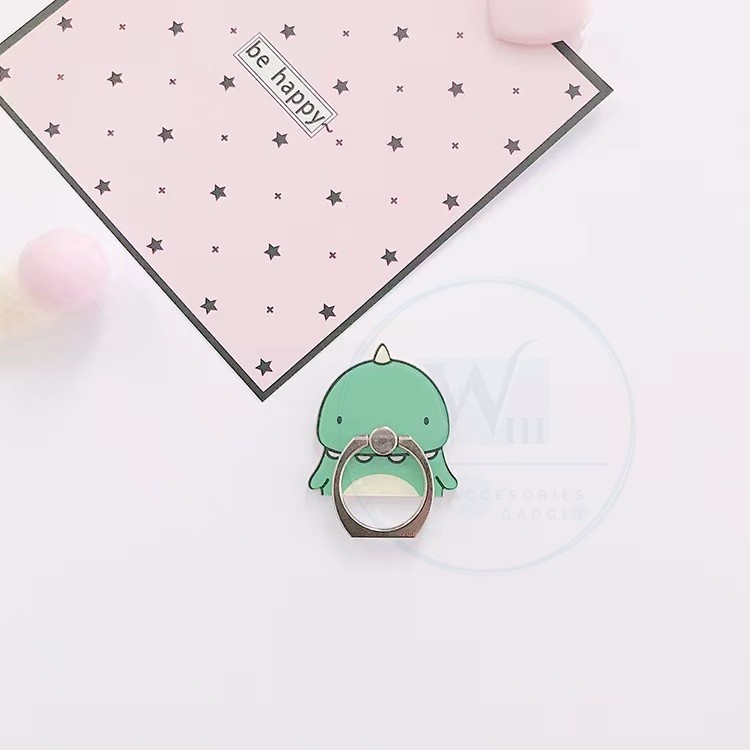 I-Ring karakter dino cute grip universal tab/hp/gadget/power bank