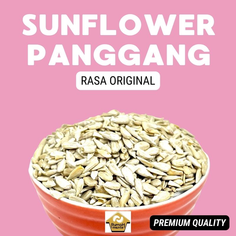 

SUNFLOWER SEED ROASTED 500GR BIJI BUNGA MATAHARI PANGGANG RASA ORI (CEMILAN SEHAT)