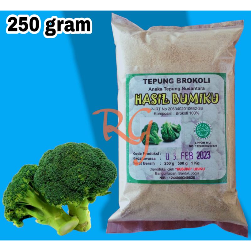 

Tepung Brokoli Organik kemasan 250 GRAM