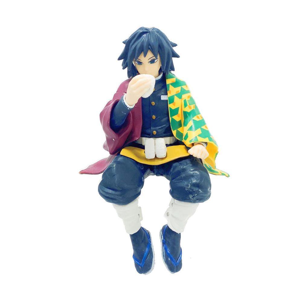 Lanfy Action Figure Demon Slayer Iguro Obanai Shinazugawa Sanemi Kimetsu No Yaiba Himejima Kyoumei Eat Rice Ball Kanroji Mitsuri