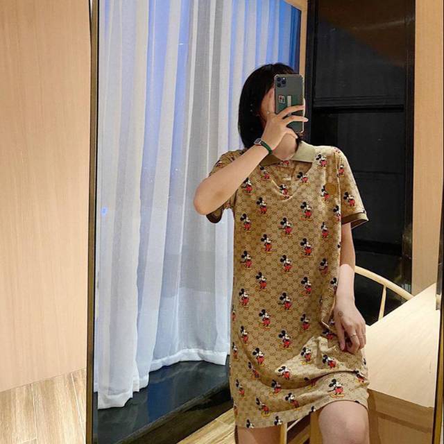 READY TERUSAN KAOS DISNEY MICKEY DRESS GUCCI PREMIUM IMPORT BEST SELLER PAKAIAN WANITA MURAH