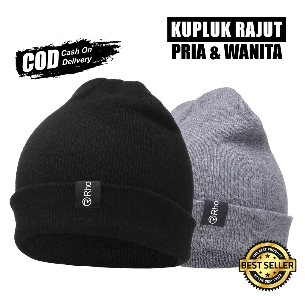 Kupluk Rajut Pria dan Wanita Beanie Hat Topi Kupluk Bahan Katun