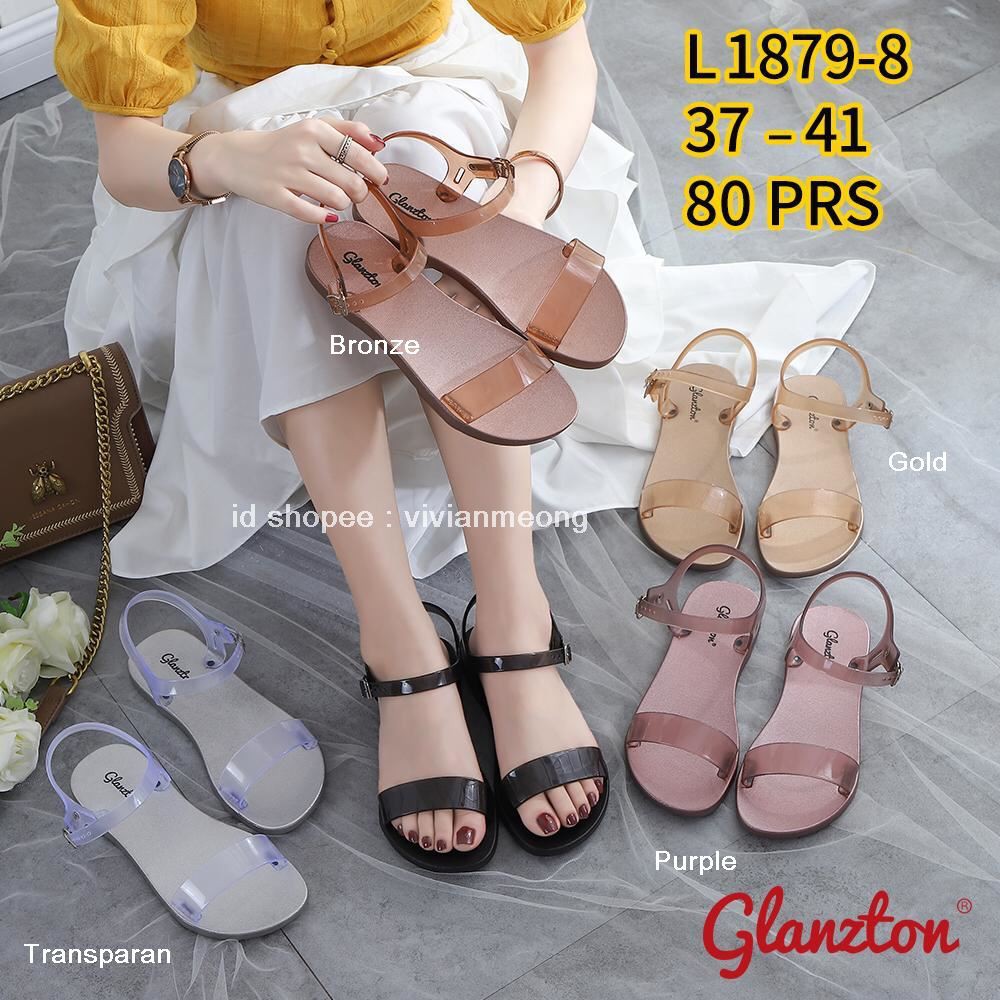 Jelly Shoes Tali Transparan Glanzton KODE L1879-9