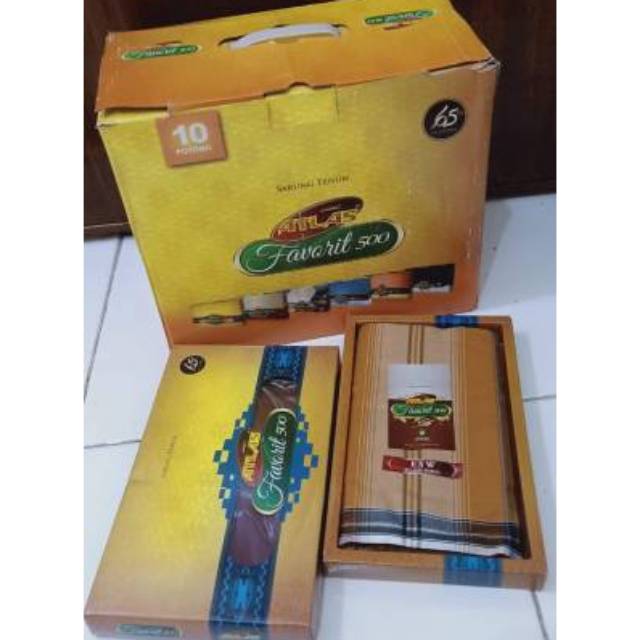 ( BISA COD) Sarung Tenun / Sarung Atlas Favorit 500 Grosir &amp; Eceran