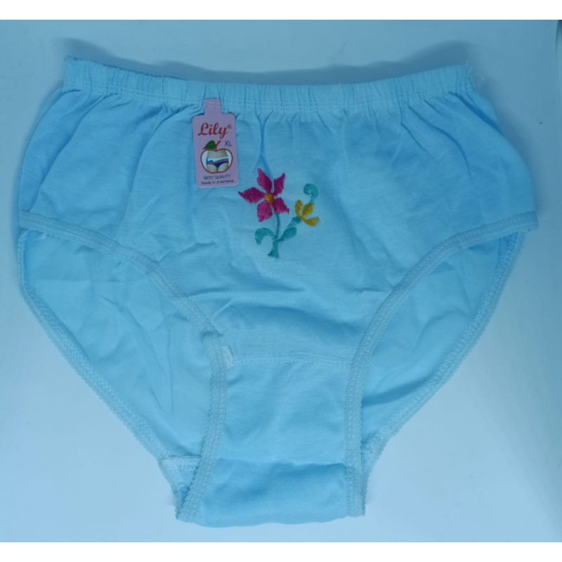 12 PCS/KARESHI_STAR/Celana Dalam Wanita Lusinan Bordir LAZATI 2134