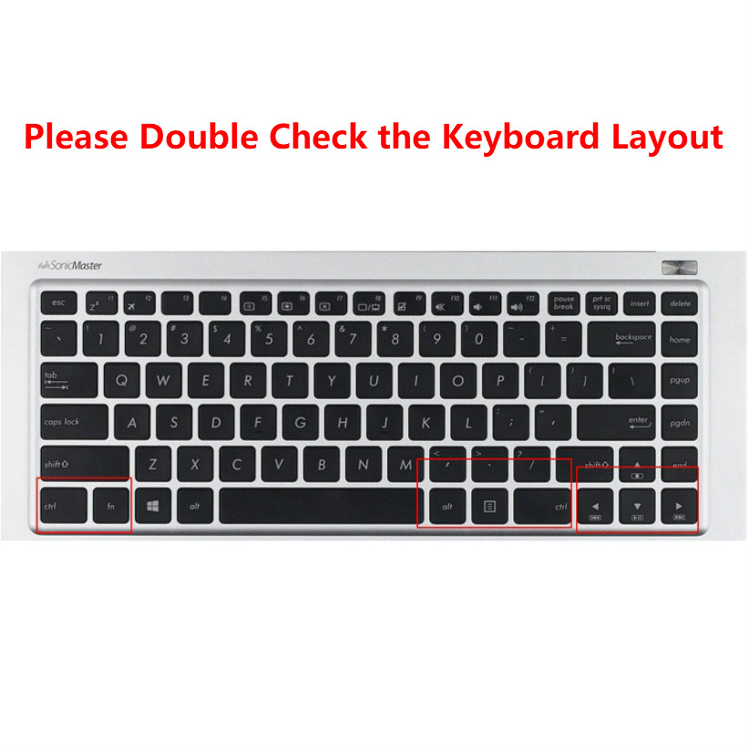Pelindung Keyboard Silikon Ultra Tipis Untuk Asus A400U R417 X441Sa A40E/J A42D/F 14 Inch