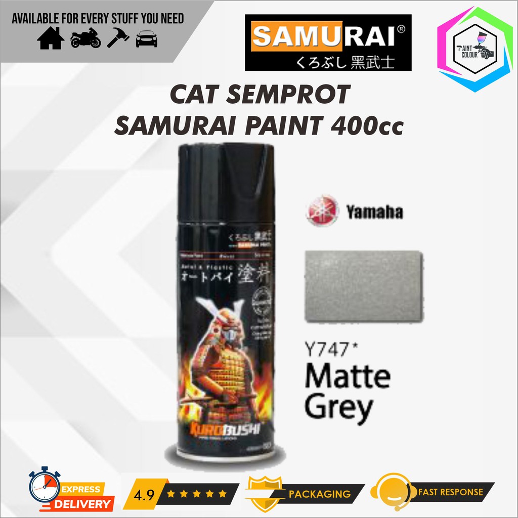 Samurai Paint Y747* Matte Grey Cat Semprot/Pylox