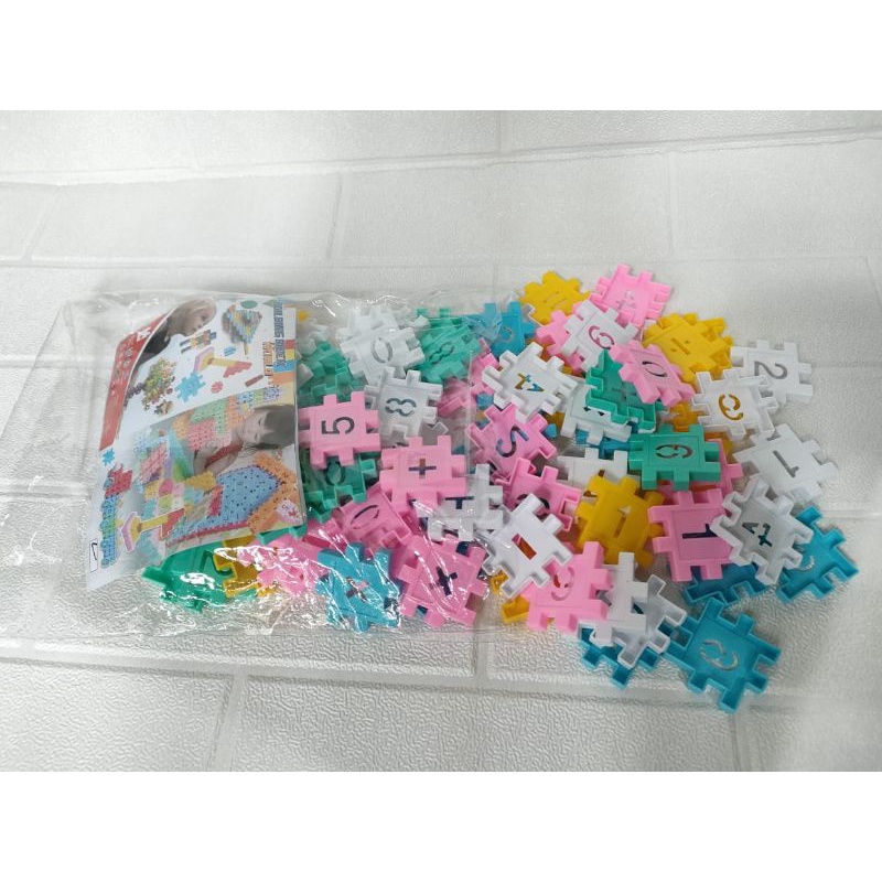 Mainan puzzle blok anak edukasi mainan puzle rumah mainan puzle blok edukasi anak LB3