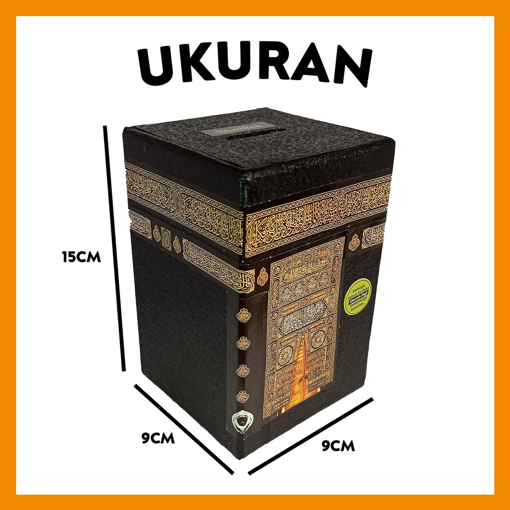 CELENGAN KABAH  kecil CELENGAN MINIATUR KA'BAH Celengan Bentuk Kakbah Unik Souvenir Haji Umroh Ultah-1