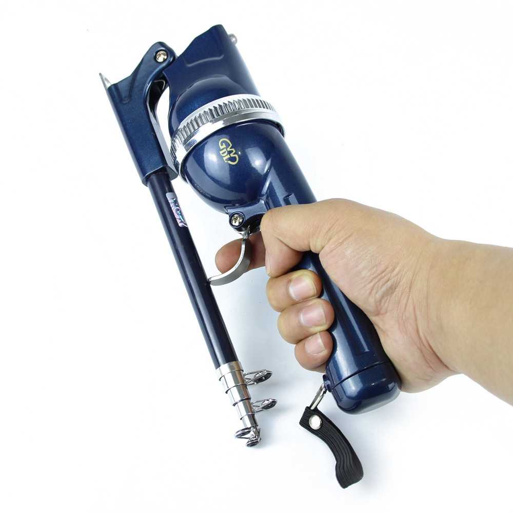 Joran Pancing Set Lipat Praktis Portable Telescopic 130cm Fiber