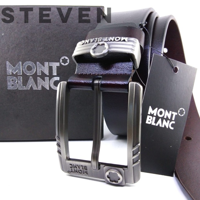 GESPER PRIA SABUK JARUM TUSUK IKAT PINGGANG BELT PREMIUM LEATHER