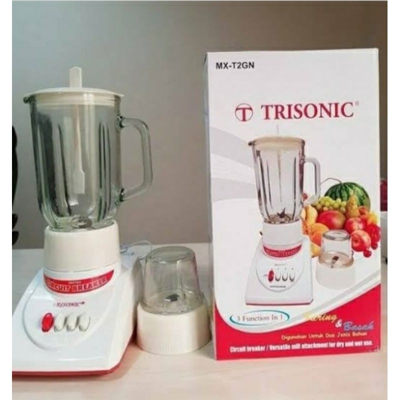 Trisonic blender juicer &amp; bumbu 2 in 1 bahan kaca