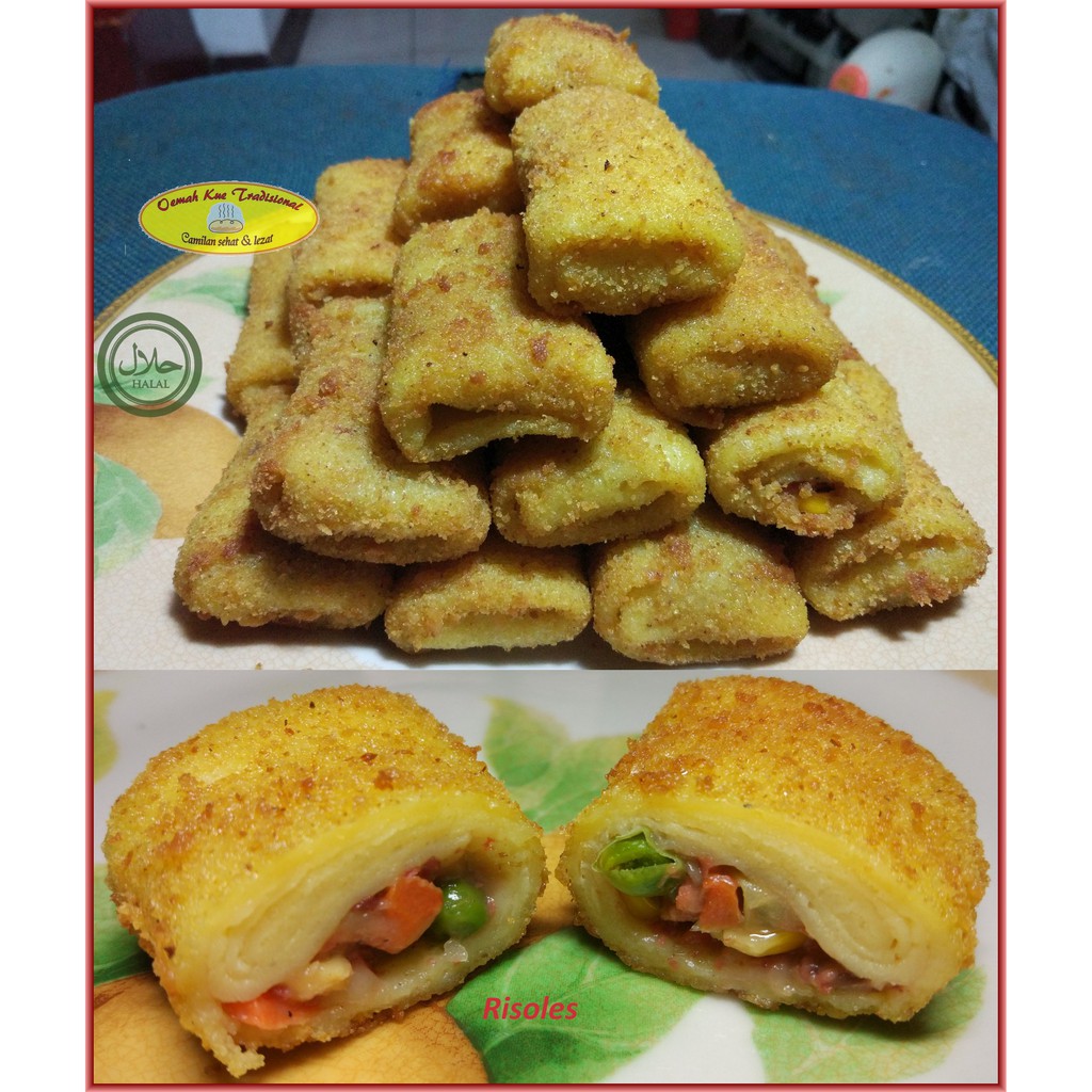 

Kue Risoles Sayuran Daging Snack Camilan Halal Sehat Lezat & Tanpa Pengawet by Oemah Kue Tradisional